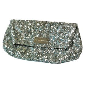 Victoria Secret Bombshell Silver Foldover Clutch